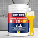 UNITY BRAND Crack Seal Glue 300gm with Brush Transparent Waterproof Resin Epoxy for Roof Leakage Crack Seal Agent Roof Water Leakage Solution Water Proof Glue for Waterproofing (300 GM / 1 PACK)...
