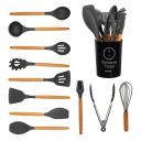 Universal Trend Kitchen Utensils Set - 11 Pcs Kitchen Silicone Cooking Utensils Set...