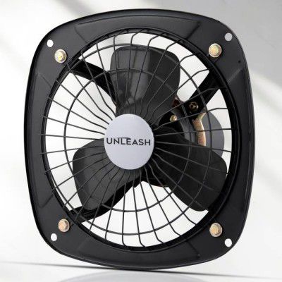 unleash Aero 9 inch (230 MM) Metal Exhaust Fan (Energy Saving | Black)
