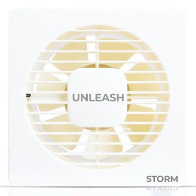 Unleash Storm 4 inch (100 mm) Exhaust ventilation Fan for Kitchen Bathroom exhaust fan with 100% Copper Motor (Ivory)