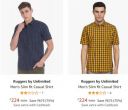  Unlimited Men's Slim Casual Shirt @ 74% Discount...