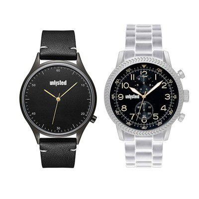 Unlisted by Kenneth Cole Autumn-Winter 20 Analog Black Dial Mens Watch-UL51146001