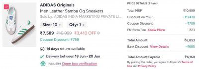 LOOT: UP TO 50% OFF ADIDAS SAMBA SNEAKERS FOR MEN