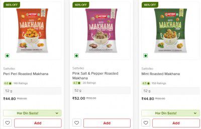 UP TO 66% OFF - Sattviko Makhana