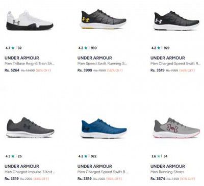 UP TO 66% OFF | Under Armour Shoes For Men