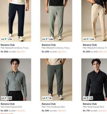 UP TO 77% OFF | Banana Club Clothing