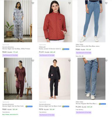 Flipkart : Upto 82% Off on Allen Solly Clothing