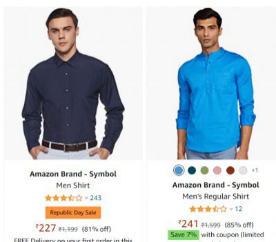 Up to 81% off on Symbol Men's Shirts