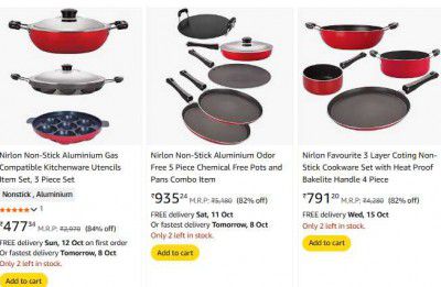 UP TO 88% OFF | Nirlon Non-Stick Set