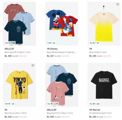 Up to 89% Off on Kids Cloths @ 175