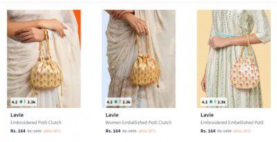 Up to 89% OFF on Lavie Women's Clutches