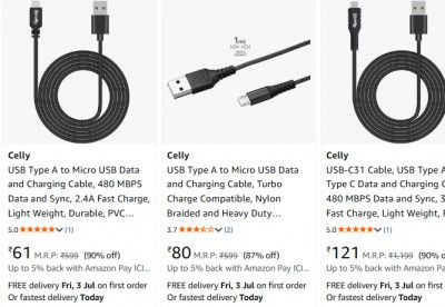 UP TO 90% OFF | Celly USB Cable