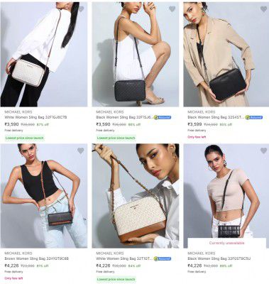 Up to 90% off on Michael Kors Sling Bags