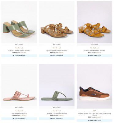 Up to 90% off on top brand Women's Footwear