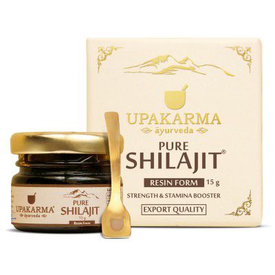 UPAKARMA Ayurveda 100% Ayurvedic, Original and Pure Shilajeet For Men and Women - 15g - Pack of 1