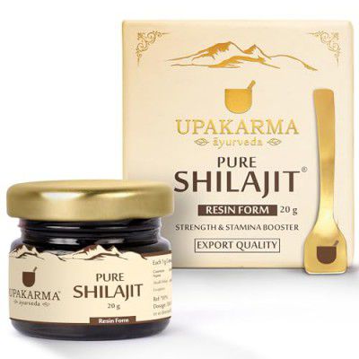 UPAKARMA Pure Shilajit Resin 20g | 300mg/serving | 66 Servings