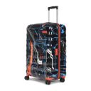 uppercase Cyber Punk (Large) 76Cms|Check-In Inline Trolley Bag For Travel|Polycarbonate Hardshellsided Printed Luggage|Combination Lock|8 Wheel Trolley Bag|Suitcase For Unisex|(Black),H-75.5 cms...