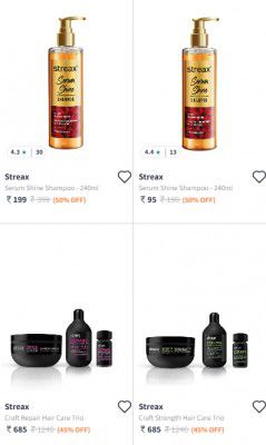 MYNTRA: Upto 50% OFF ON Streax | Streax Professional Hair Styling Product