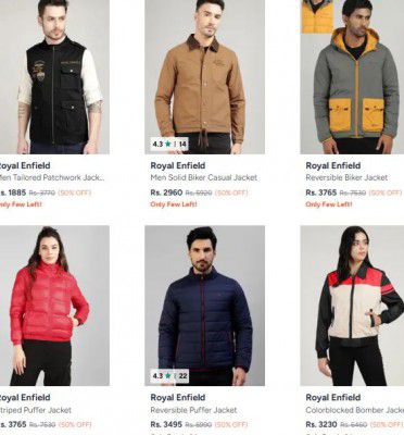 Upto 50% OFF - Royal Enfield Clothings & Accessories 