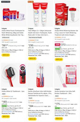 Amazon : Upto 54% Off On Colgate Tootpaste and Brushes