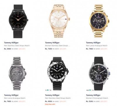 Upto 60% off on Branded Watches + Extra 20% Off 