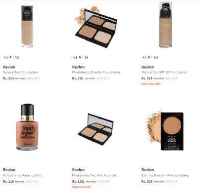 Upto 60% Off On Revlon Foundation