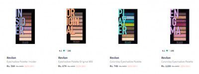 Upto 62% Off On Revlon Eyeshadows