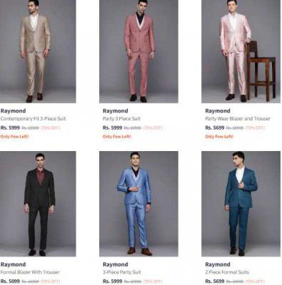 UP TO 70% OFF | Raymond Men's Suit
