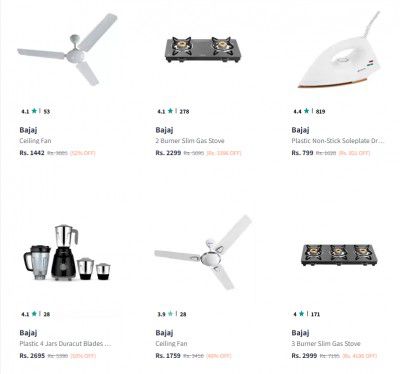 Myntra : Upto 64% Off On Bajaj Home And Kitchen Products + Flat ₹200 Off On Min. ₹899 On Coupon Code

