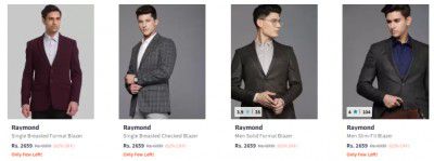 UP TO  70% OFF | Raymond Men's Blazer | Start @ 2249