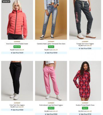 Ajio : Upto 65% Off On Superdry Women Clothing