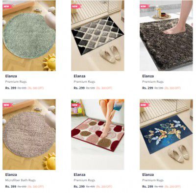 Myntra: Upto 68% OFF On Newly Launched Bath Rugs starting @ 199