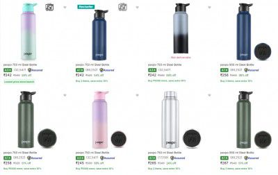 Flipkart : Upto 68% OFF On Pexpo Water Bottles & Flasks