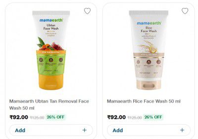 Jiomart : Upto 69% OFF | Mamaerath Face Wash Starts At Rs 92