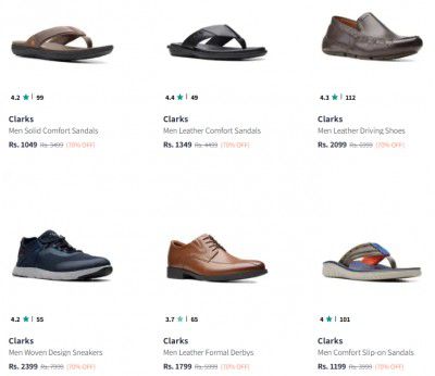 UP TO 75% OFF - Clarks Mens Footwear