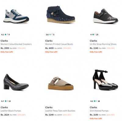 Upto 70% OFF - Clarks Womens Footwear