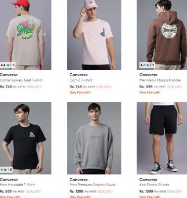 UPTO 70% OFF | Converse Clothings For Mens