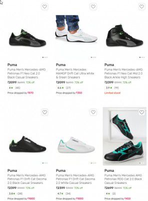 Upto 70% Off On Puma Sneakers | Start At Rs 2099