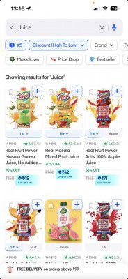 Swiggy Instamart Loot: Upto 70% OFF On Juice