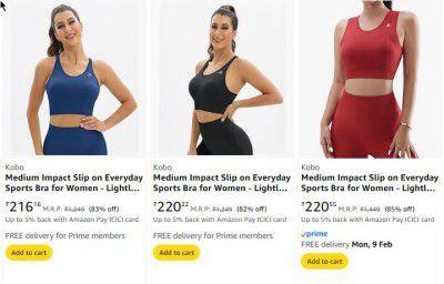 Amazon: Upto 85% OFF On Kobo Sports Wear For Womens | Starts At Rs.179