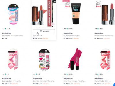 Upto 60% Off On Maybelline Beauty Product