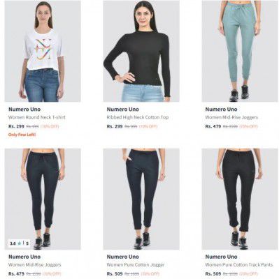 Myntra: Upto 70% OFF On Numero Uno Womens Clothing | Starts At ₹299