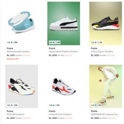 Upto 70% Off ON Puma Sneakers