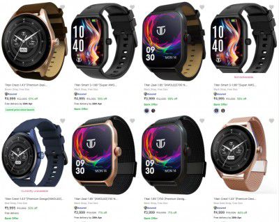 Upto 71% Off On Titan Smart Watches