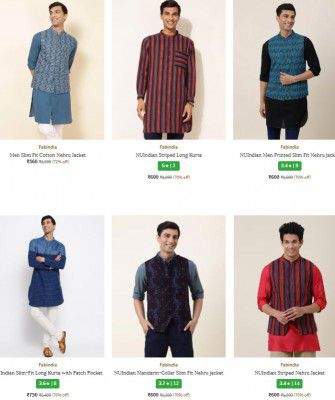 Upto 72% OFF - Fabindia Clothings | For Mens