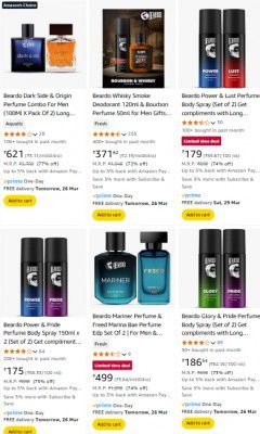 LOOT DEAL : UPTO 80% OFF ON Beardo - Perfume/Body Spray