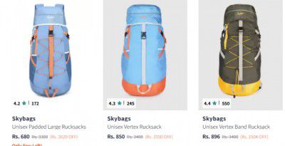 Myntra: 82% OFF On Skybags Rucksacks | Starts at Rs 680