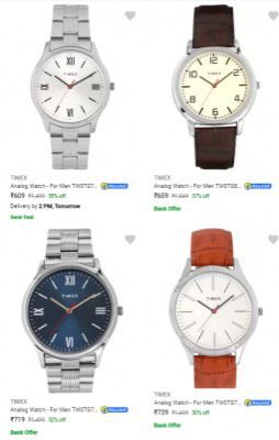 Upto 78% | Timex Wrist Watches Starts ₹489