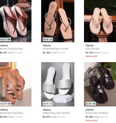 Myntra : Upto 73% OFF - Liberty Footwear | For Women's