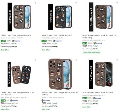 Upto 77% Off DARKFIT iPhone Covers & Accessories
